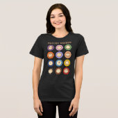 Kaffee-Saison, monatliche Latte-Art Tri-Blend Shirt (Vorderseite voll)