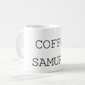 Kaffee Samurai Kaffeetasse (Vorderseite Links)