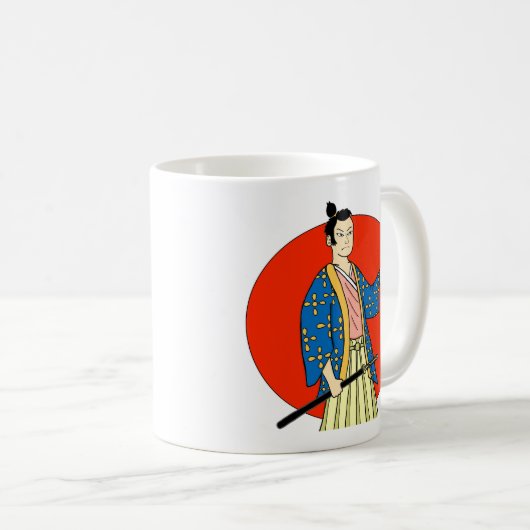 Kaffee Samurai Kaffeetasse (VorderseiteRechts)