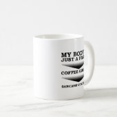 Kaffee Sarcasm Filter Funny Mug Kaffeetasse (VorderseiteRechts)