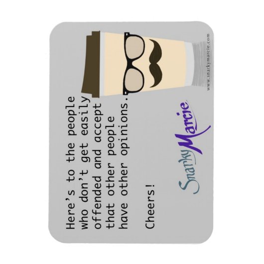 Kaffee Sarcasm Magnet (Vertikal)