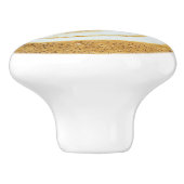 Kaffee-Schaum-Blatt Keramikknauf (Seitenansicht)