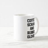 Kaffee scheuert sich und kaffeetasse (VorderseiteRechts)