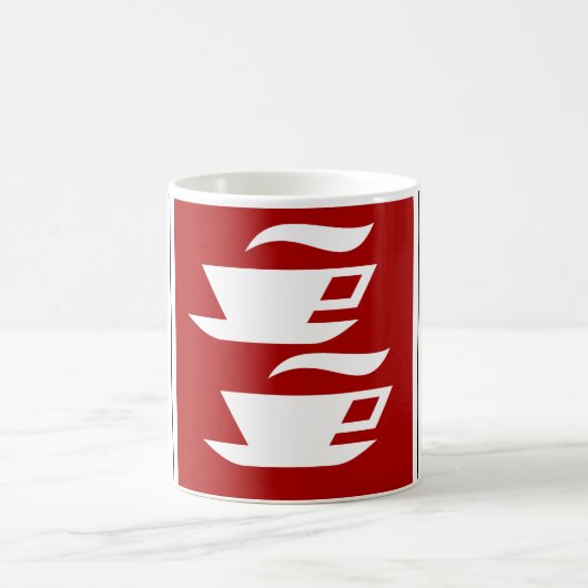 Kaffee-Schild-Kaffeetasse Kaffeetasse (Mittel)