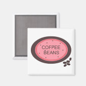 Kaffee-Schild Magnet (Vorderseite/Rückseite)