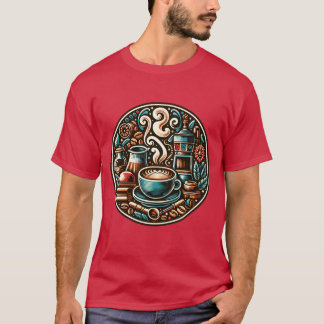Kaffee-Schild vintage T-Shirt