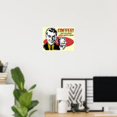 Kaffee schlafen, wenn du tot bist Funny Poster-Zei Poster (Heimbüro)