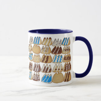 Kaffee-Schlamm mit gebackenen Plätzchen Tasse