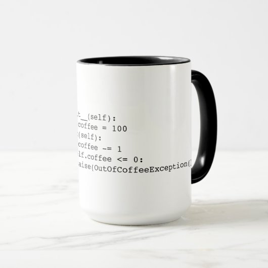 Kaffee-Schleife Tasse (VorderseiteRechts)