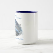 Kaffee schmeckt besser auf dem Wasserboot Tasse (Zentrum)