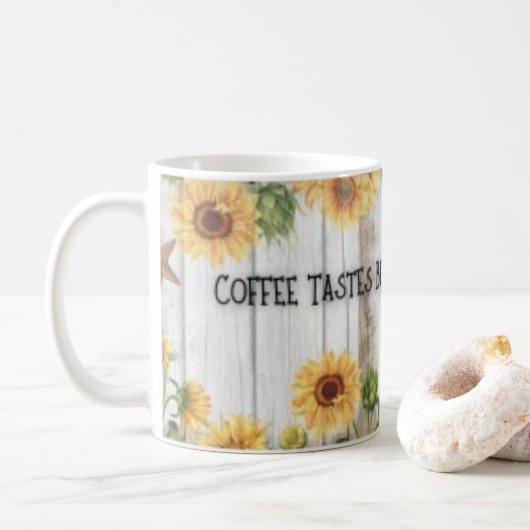Kaffee schmeckt besser Country Classic Tasse (Mit Donut)