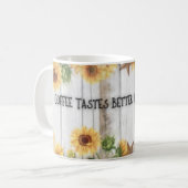 Kaffee schmeckt besser Country Classic Tasse (Vorderseite Links)