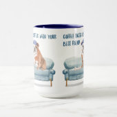 Kaffee schmeckt besser. English Bulldog Edition Tasse (Zentrum)