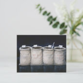 Kaffee schmeißt 1990 raus postkarte (Stehend Vorderseite)