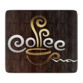 Kaffee Schneidebrett (Vorderseite)