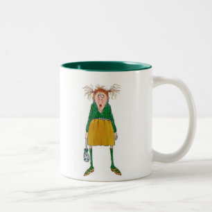 Kaffee! Schnell! Bitte! Zweifarbige Tasse