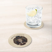 Kaffee-/Schokoladenassistent Runder Pappuntersetzer (Vor Ort)