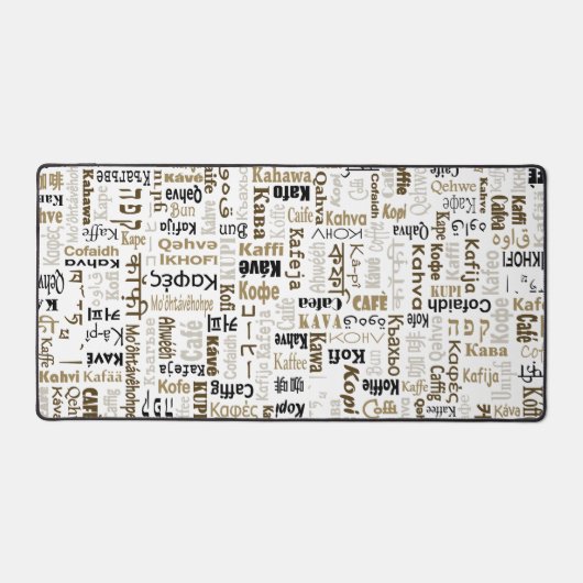 Kaffee Schreibtischunterlage (Vorderseite)