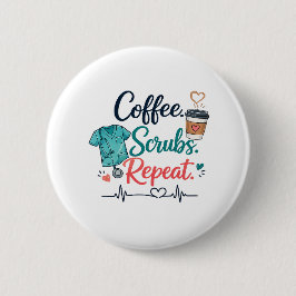 Kaffee. Schrubben. Wiederholen. Button