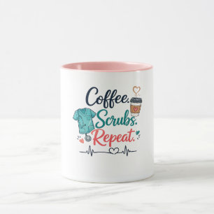 Kaffee. Schrubben. Wiederholen. Tasse