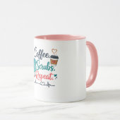 Kaffee. Schrubben. Wiederholen. Tasse (VorderseiteRechts)