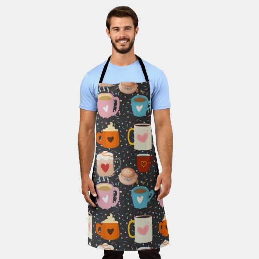 Kaffee Schürze (Getragen)