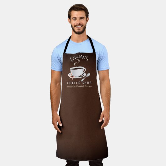 Kaffee Schürze (Getragen)