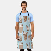 Kaffee Schürze (Getragen)