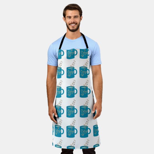 Kaffee Schürze (Getragen)