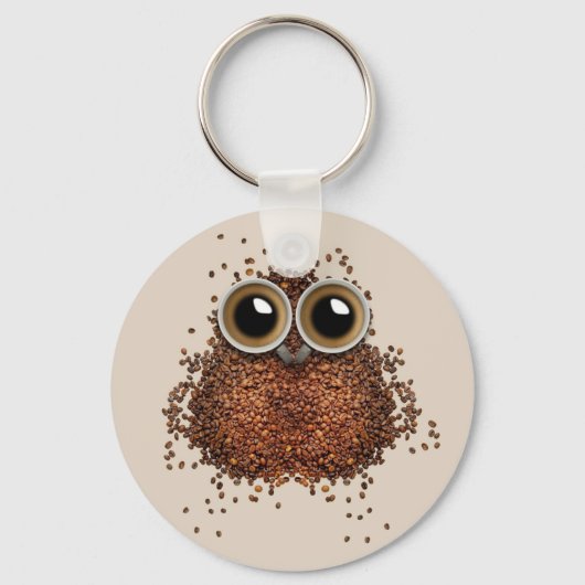 Kaffee Schüsselketten Schlüsselanhänger (Vorderseite)