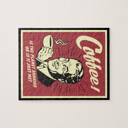 Kaffee: Schüttelt der Planet oder ich Puzzle (Horizontal)