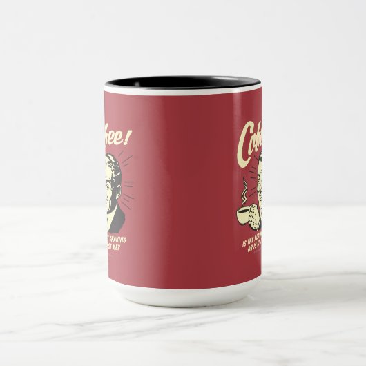 Kaffee: Schüttelt der Planet oder ich Tasse (Zentrum)