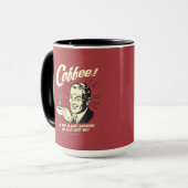 Kaffee: Schüttelt der Planet oder ich Tasse (Vorderseite Links)