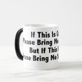 Kaffee? Schwarz/Weiß 11 oz Morphing Tasse (Vorderseite Links)
