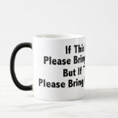 Kaffee? Schwarz/Weiß 11 oz Morphing Tasse (Links)