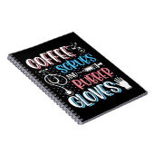 KAFFEE SCRUBS RUBBER GLOVES RN Registered Nurve Notizblock (Rechte Seite)