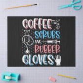 KAFFEE SCRUBS RUBBER GLOVES RN Registered Nurve Seidenpapier (Basteln)