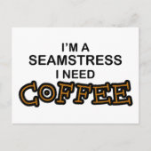 Kaffee - Seamstress Postkarte (Vorderseite)