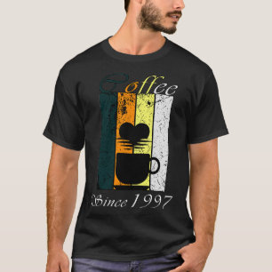 Kaffee Seit 1997 Retro Kaffee Geburtstagsgeschenk T-Shirt