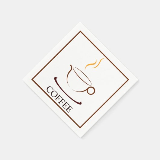 Kaffee Serviette (Ecke)