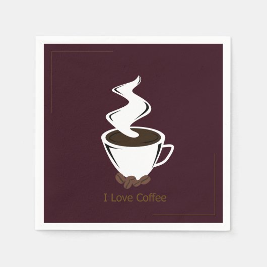 Kaffee Serviette (Vorderseite)