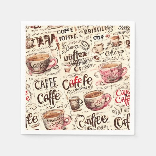 Kaffee Serviette (Vorderseite)