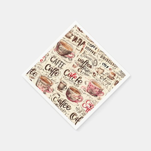 Kaffee Serviette (Ecke)