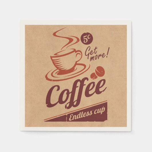 Kaffee Serviette (Vorderseite)