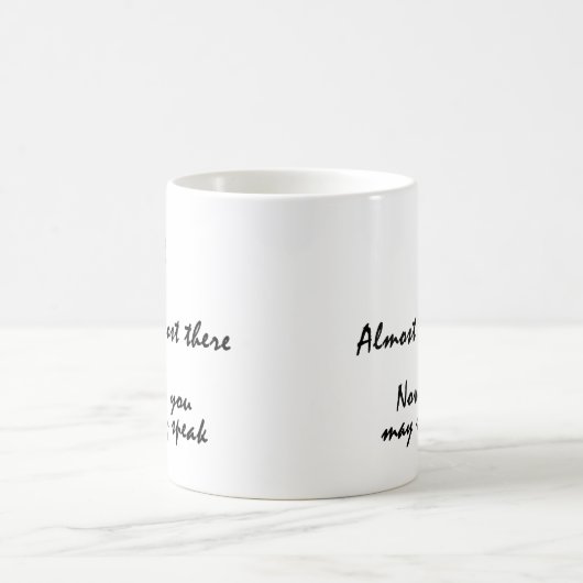 Kaffee - Shhh sprechen Sie nicht Kaffeetasse (Mittel)