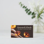 Kaffee-Shop Bäckerei Doughnut Visitenkarte (Stehend Vorderseite)