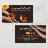 Kaffee-Shop Bäckerei Doughnut Visitenkarte (Vorne/Hinten)