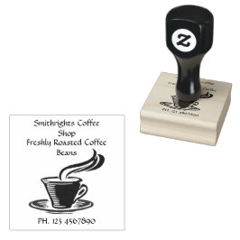 Kaffee-Shop-Cup 2x2 Gummistempel