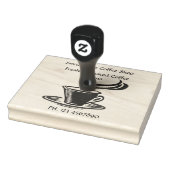 Kaffee-Shop-Cup 4x5 Gummistempel (Stempel)