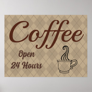 Kaffee Shop Diner Poster Art